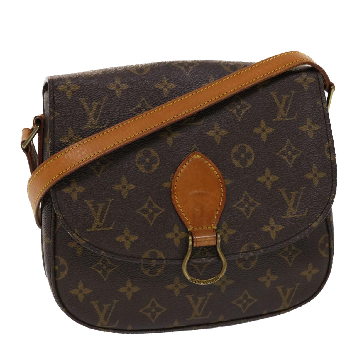LOUIS VUITTON Monogram Saint Cloud GM Shoulder Bag M51242 LV 46222
