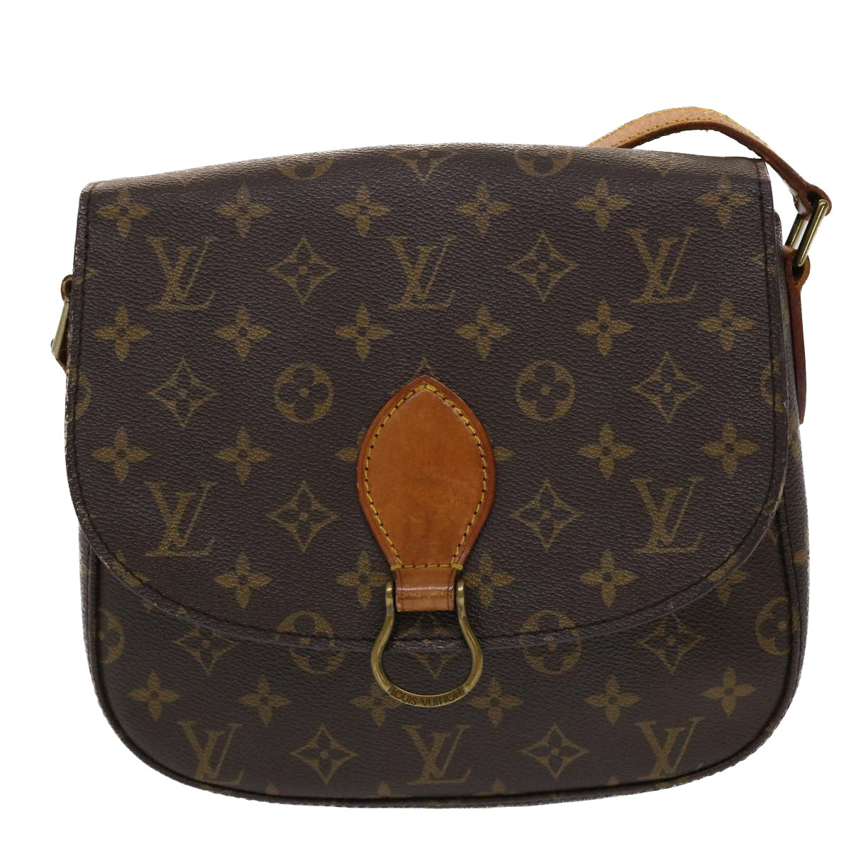 LOUIS VUITTON Monogram Saint Cloud GM Shoulder Bag M51242 LV 46222