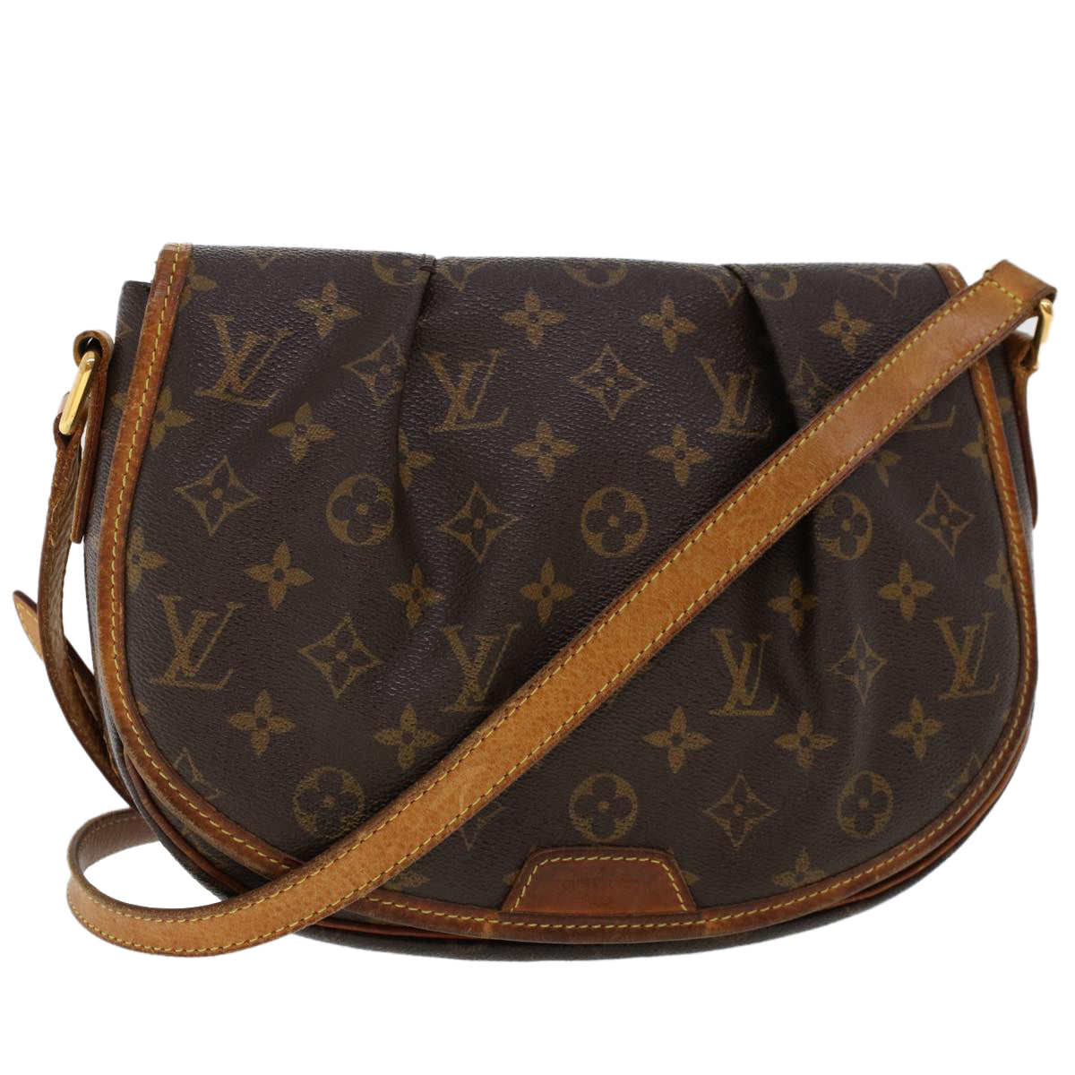 LOUIS VUITTON Monogram Menilmontant PM Shoulder Bag M40474 LV 46224