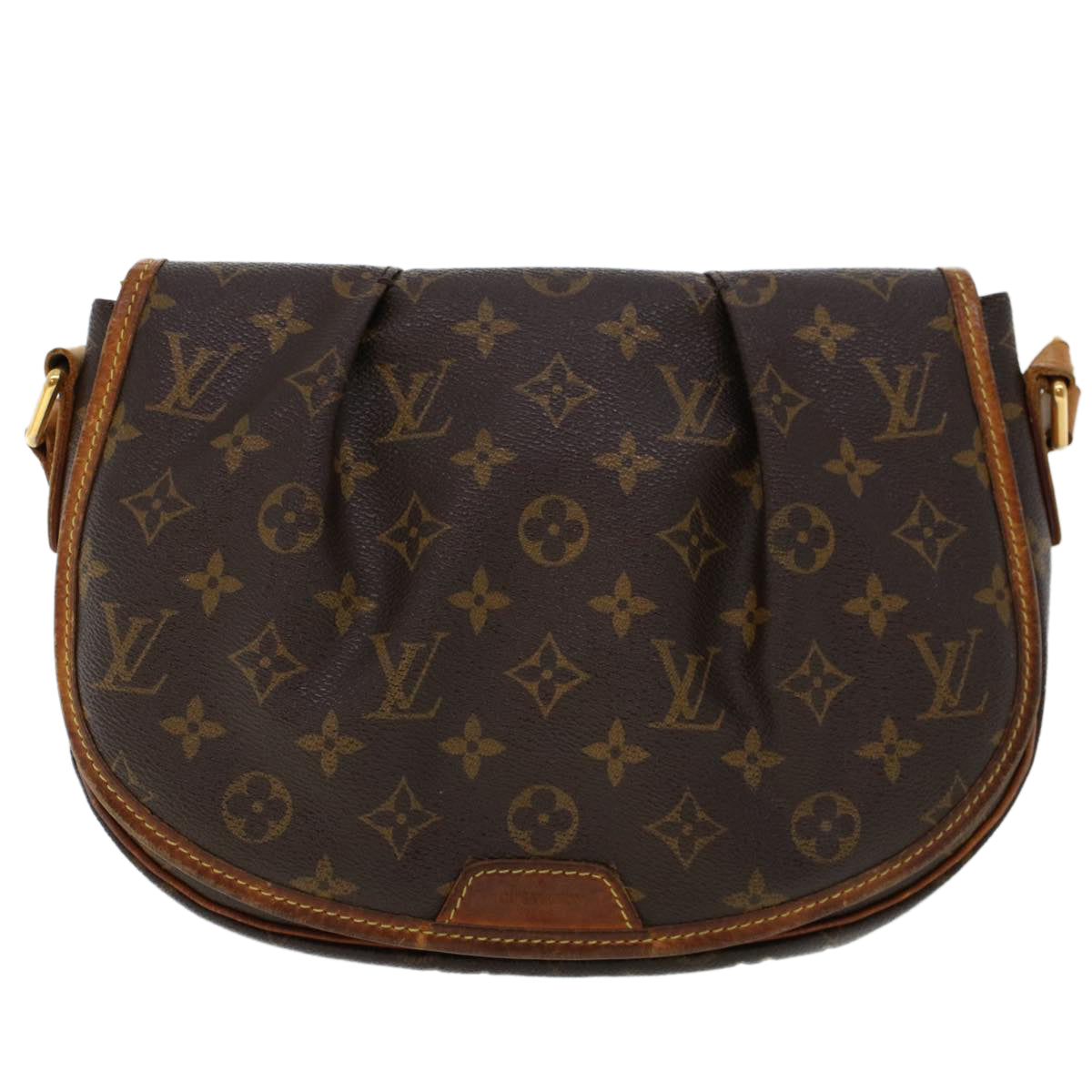 LOUIS VUITTON Monogram Menilmontant PM Shoulder Bag M40474 LV 46224