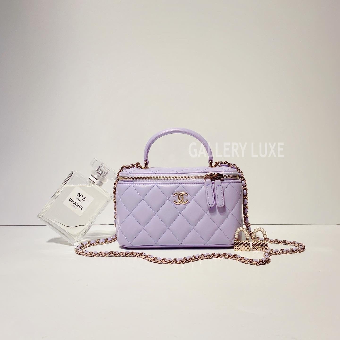No.3372-Chanel Timeless Classic Handle Vanity With Chain (Brand New / 全新)