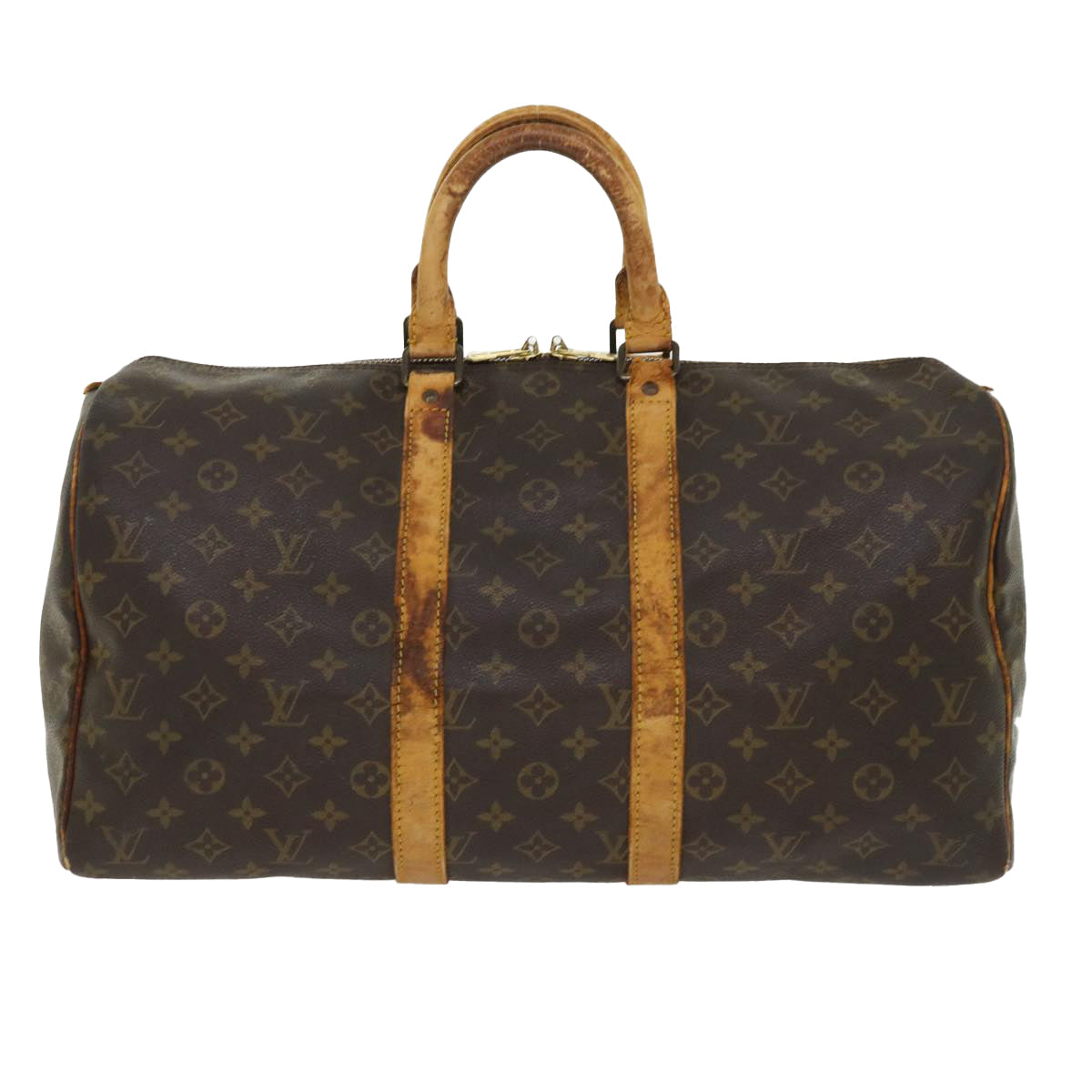LOUIS VUITTON Monogram Keepall 45 Boston Bag M41428 LV 46232