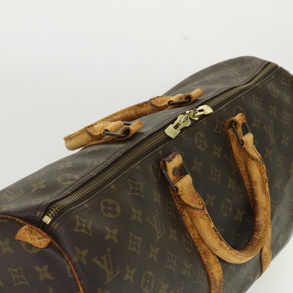 LOUIS VUITTON Monogram Keepall 45 Boston Bag M41428 LV 46232