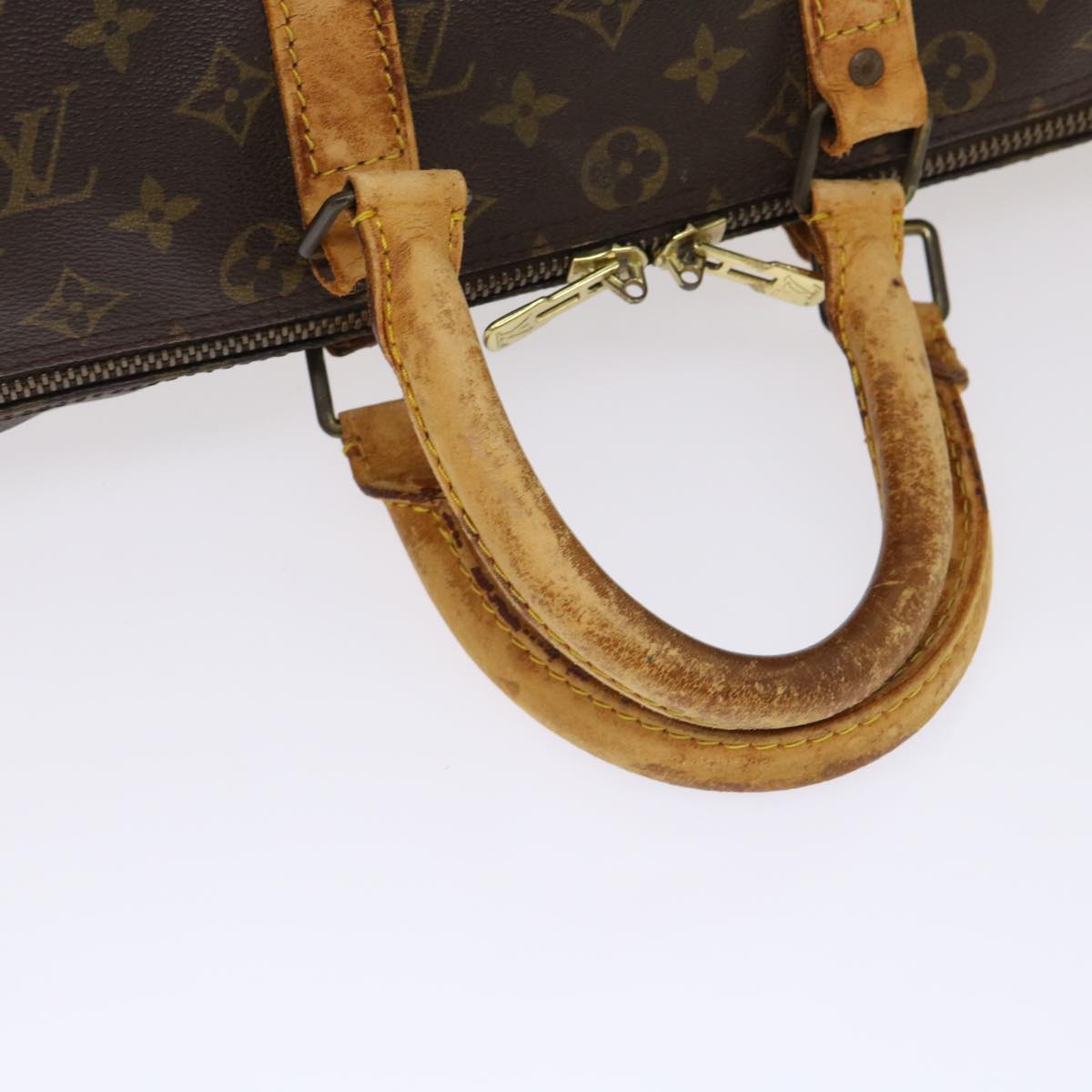LOUIS VUITTON Monogram Keepall 45 Boston Bag M41428 LV 46232