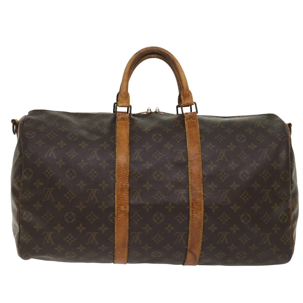 LOUIS VUITTON Monogram Keepall Bandouliere 50 Boston Bag M41416 LV 46239