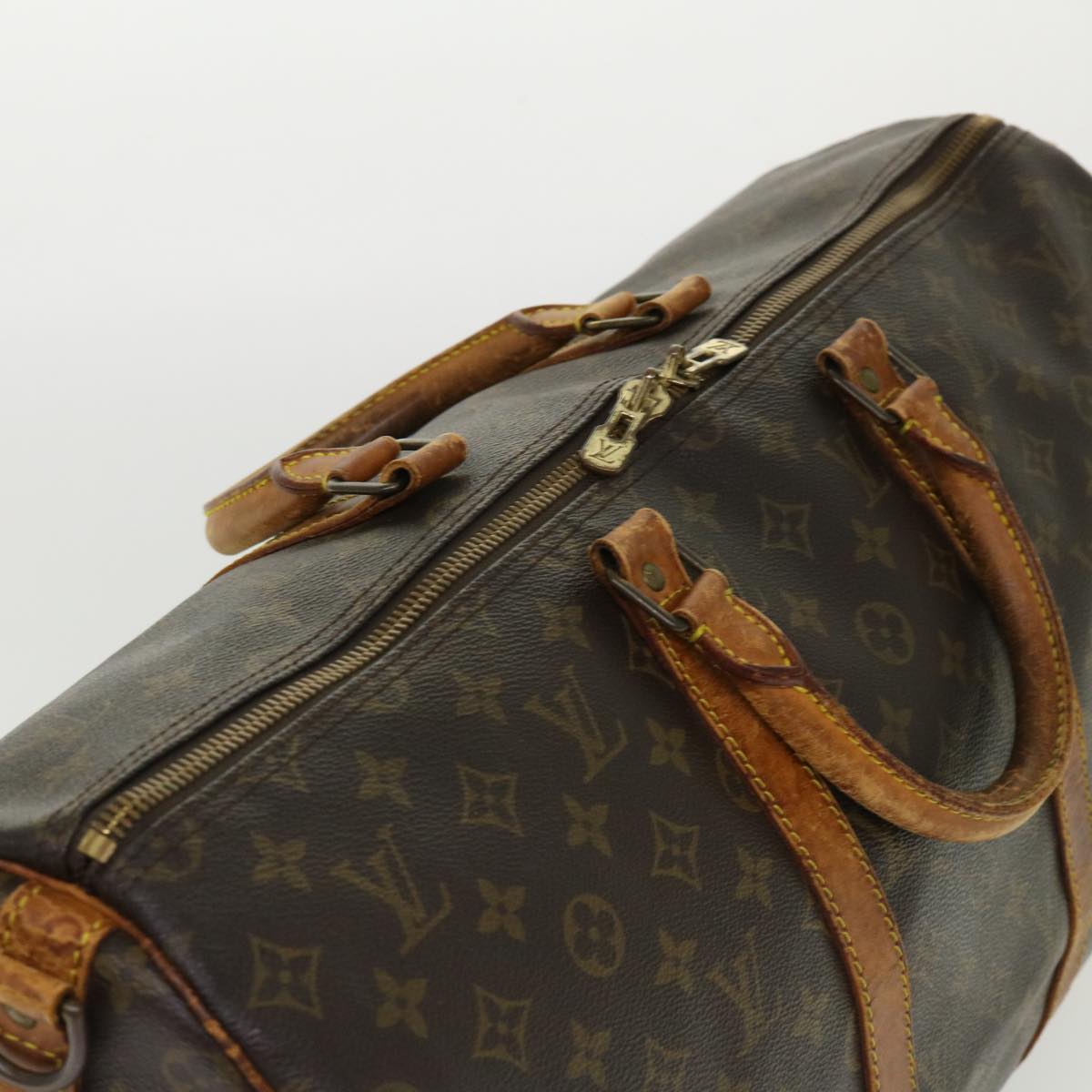 LOUIS VUITTON Monogram Keepall Bandouliere 50 Boston Bag M41416 LV 46239