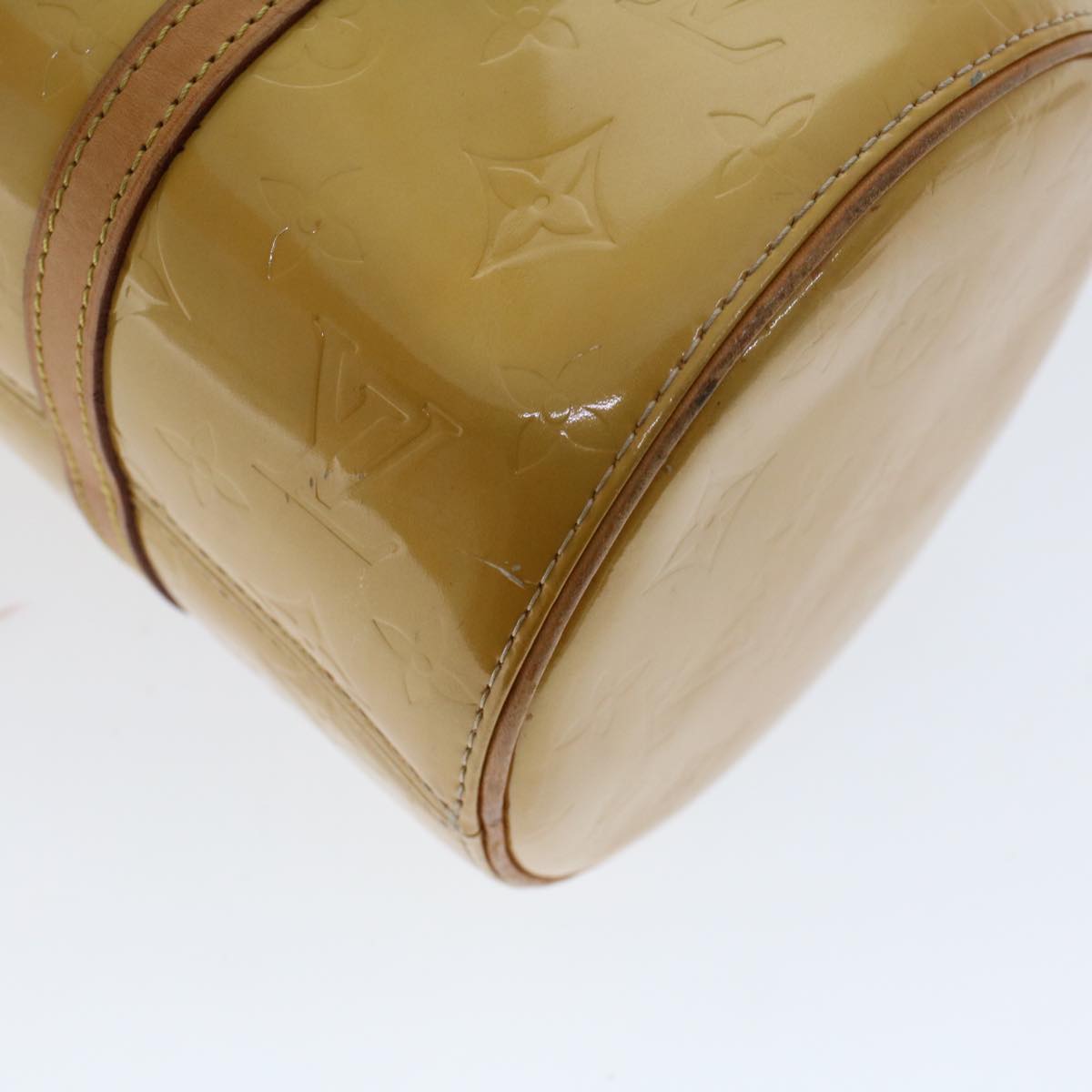 LOUIS VUITTON Monogram Vernis Bedford Hand Bag Beige M91006 LV 46243