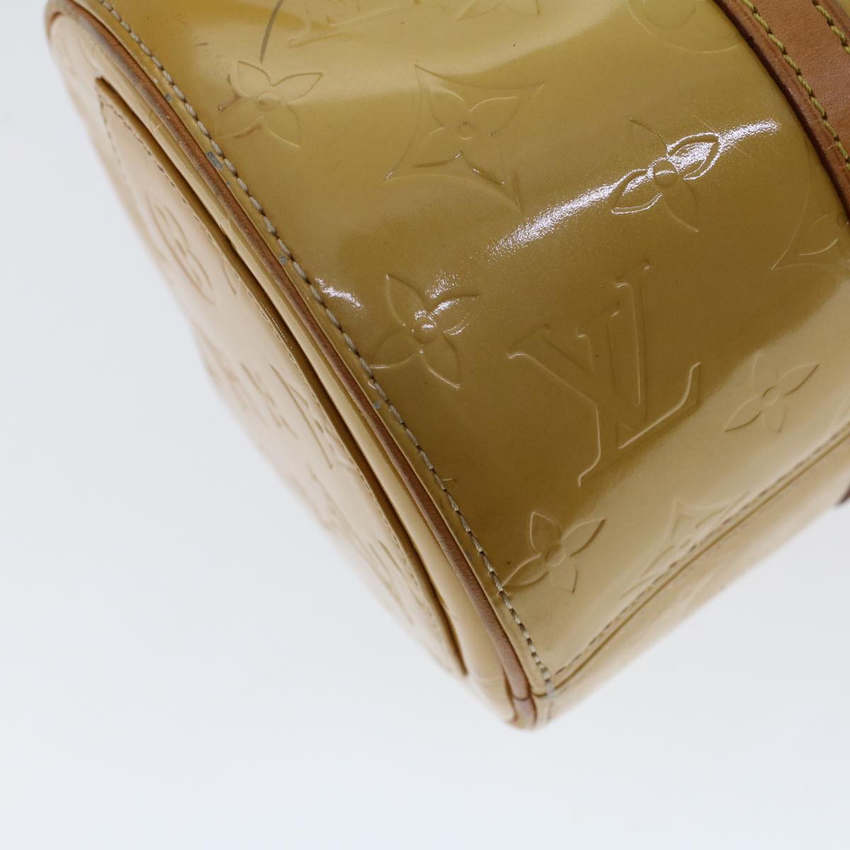 LOUIS VUITTON Monogram Vernis Bedford Hand Bag Beige M91006 LV 46243