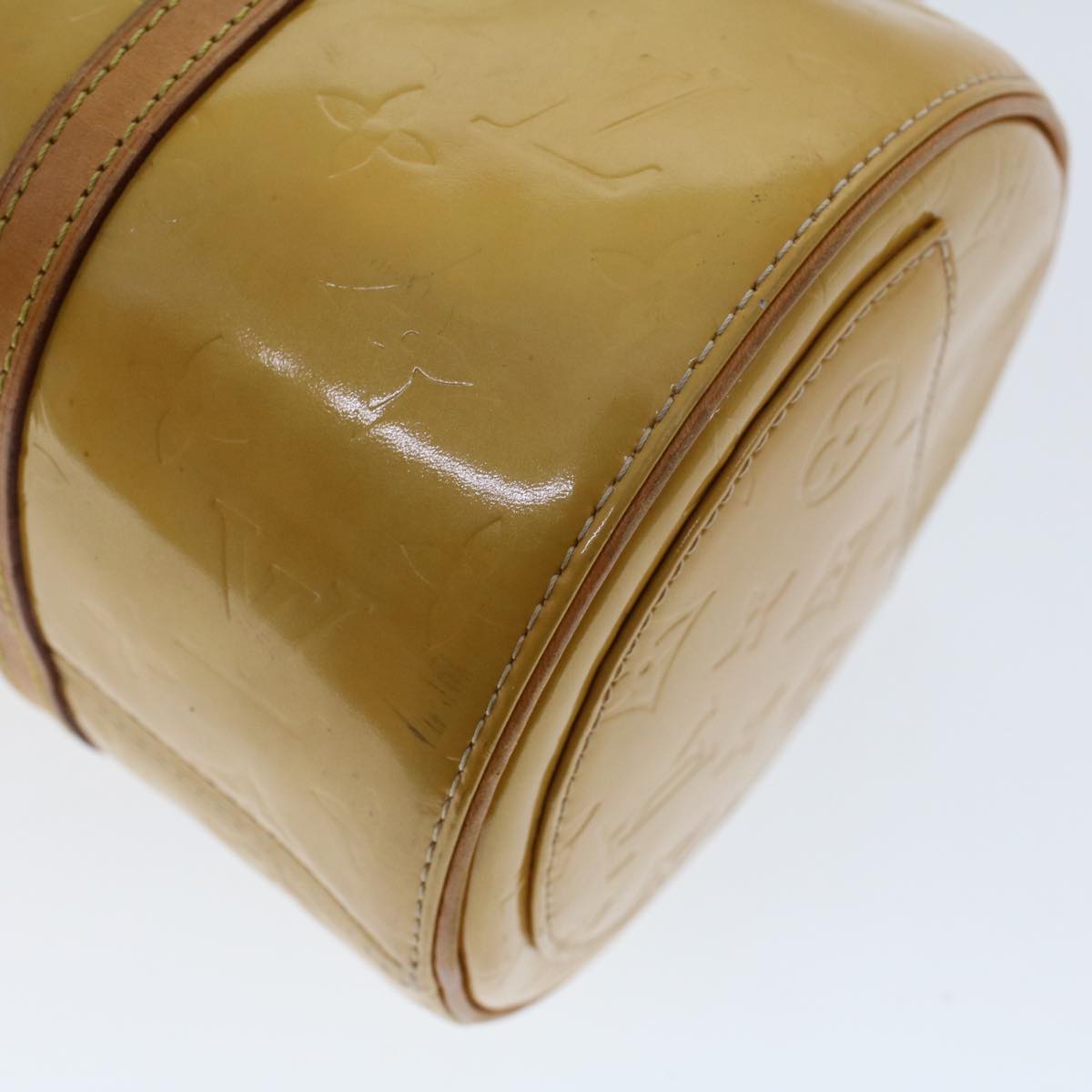 LOUIS VUITTON Monogram Vernis Bedford Hand Bag Beige M91006 LV 46243