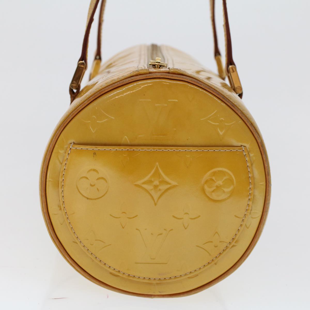 LOUIS VUITTON Monogram Vernis Bedford Hand Bag Beige M91006 LV 46243