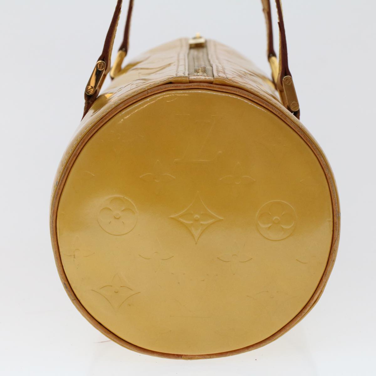 LOUIS VUITTON Monogram Vernis Bedford Hand Bag Beige M91006 LV 46243
