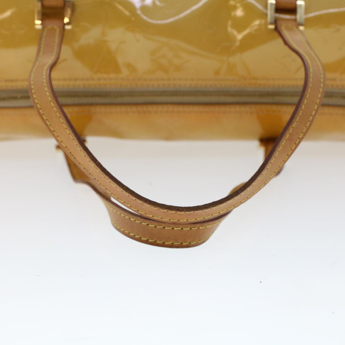 LOUIS VUITTON Monogram Vernis Bedford Hand Bag Beige M91006 LV 46243