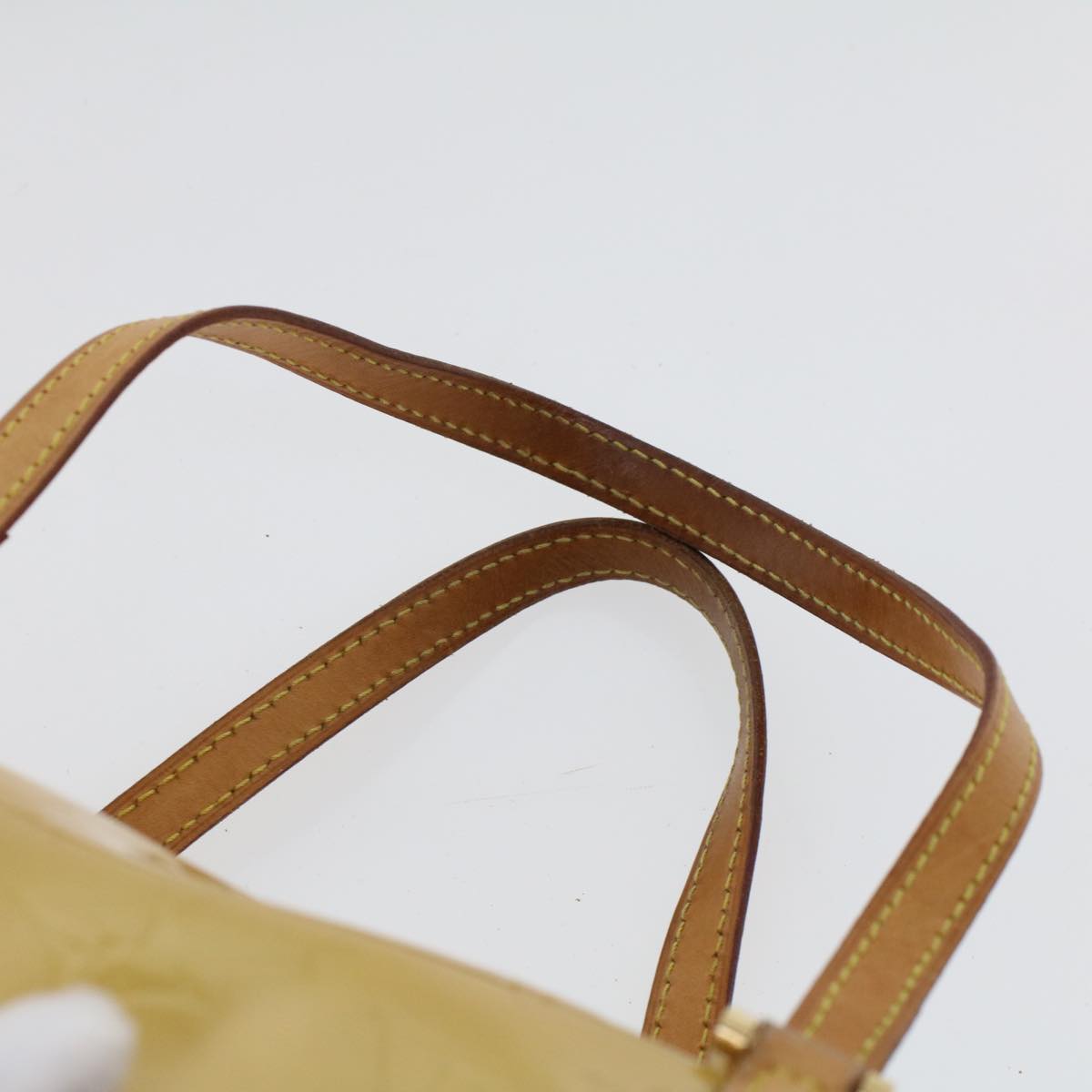 LOUIS VUITTON Monogram Vernis Bedford Hand Bag Beige M91006 LV 46243