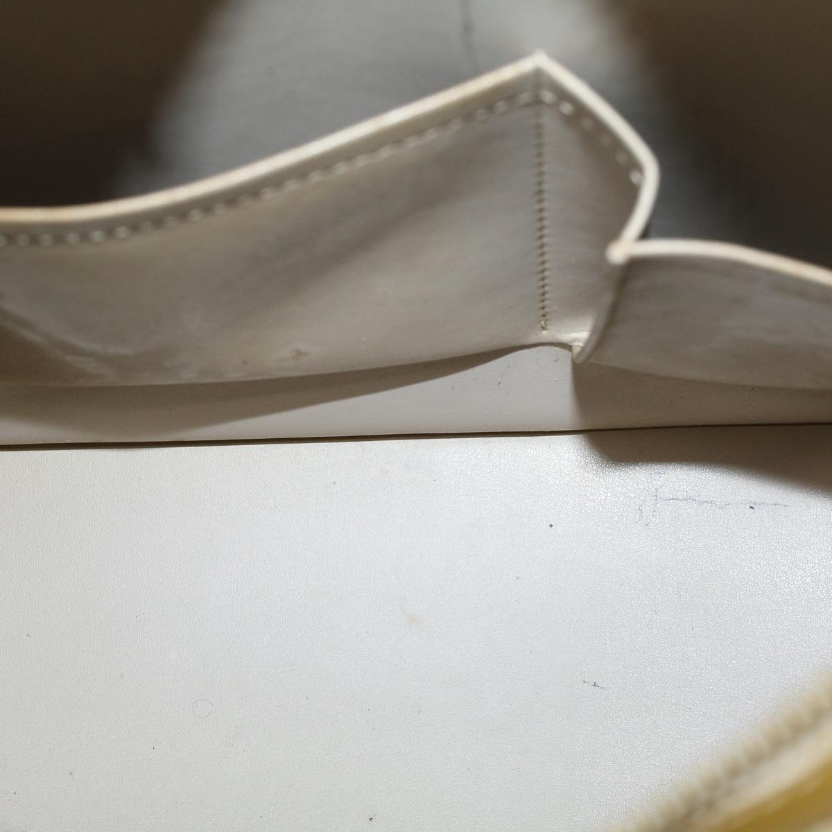 LOUIS VUITTON Monogram Vernis Houston Hand Bag Yellow M91055 LV 46248