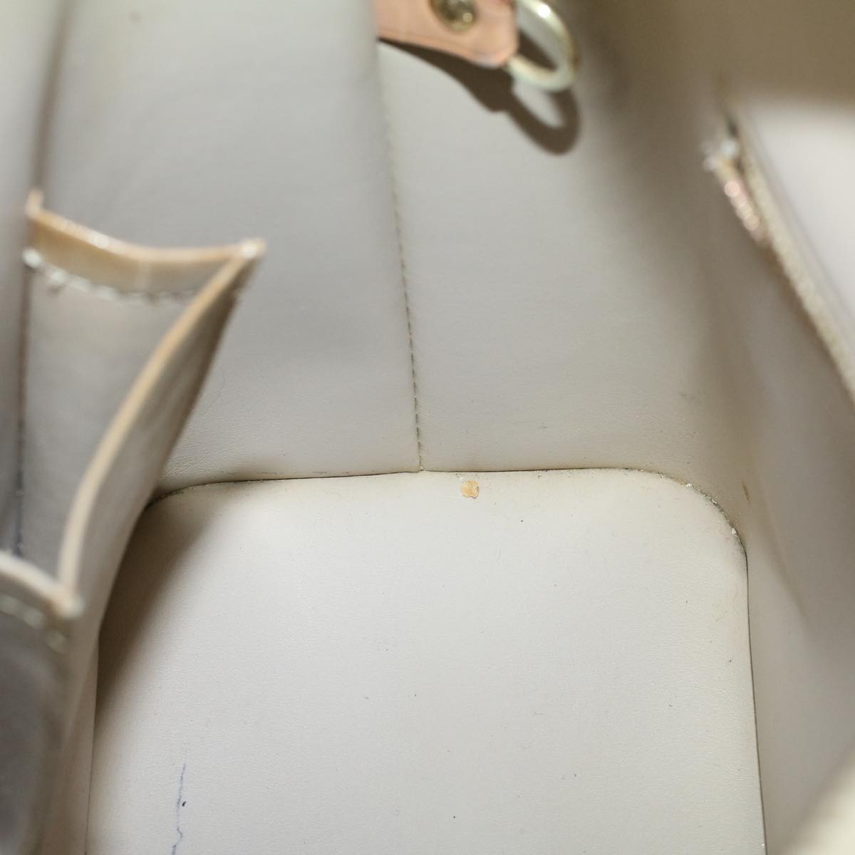 LOUIS VUITTON Monogram Vernis Houston Hand Bag Yellow M91055 LV 46248