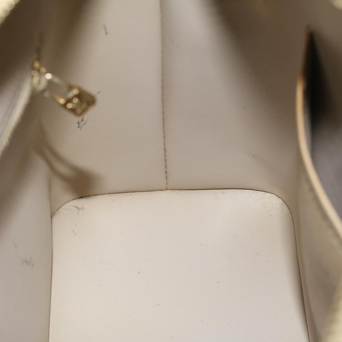 LOUIS VUITTON Monogram Vernis Houston Hand Bag Yellow M91055 LV 46248