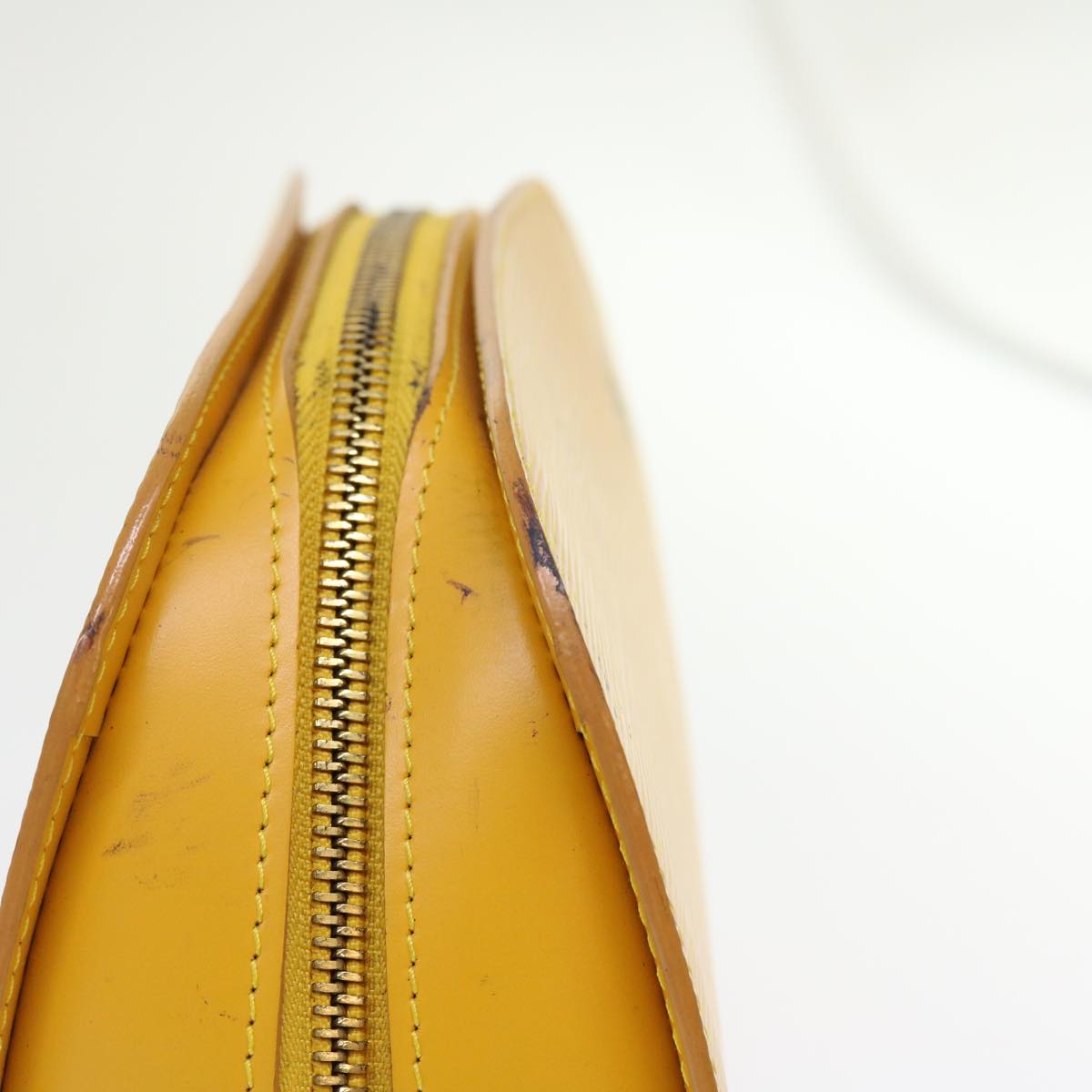 LOUIS VUITTON Epi Dauphine GM Pouch Yellow LV 46249