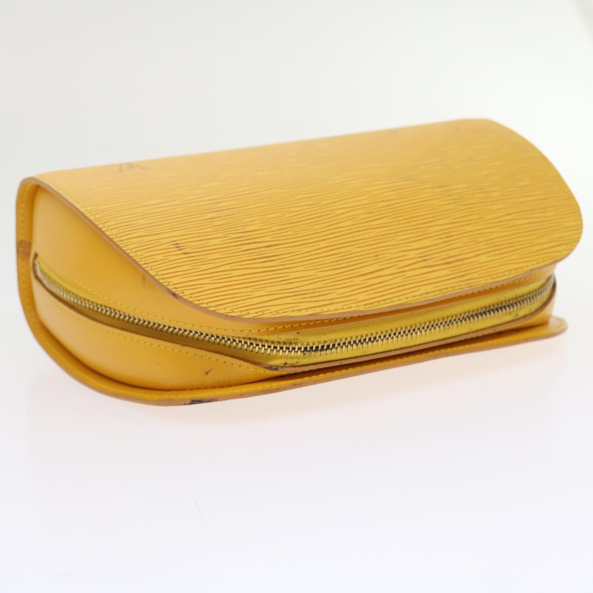 LOUIS VUITTON Epi Dauphine GM Pouch Yellow LV 46249