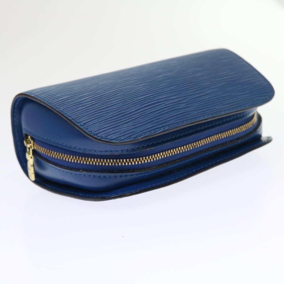 LOUIS VUITTON Epi Dauphine PM Pouch Blue M48445 LV 46250