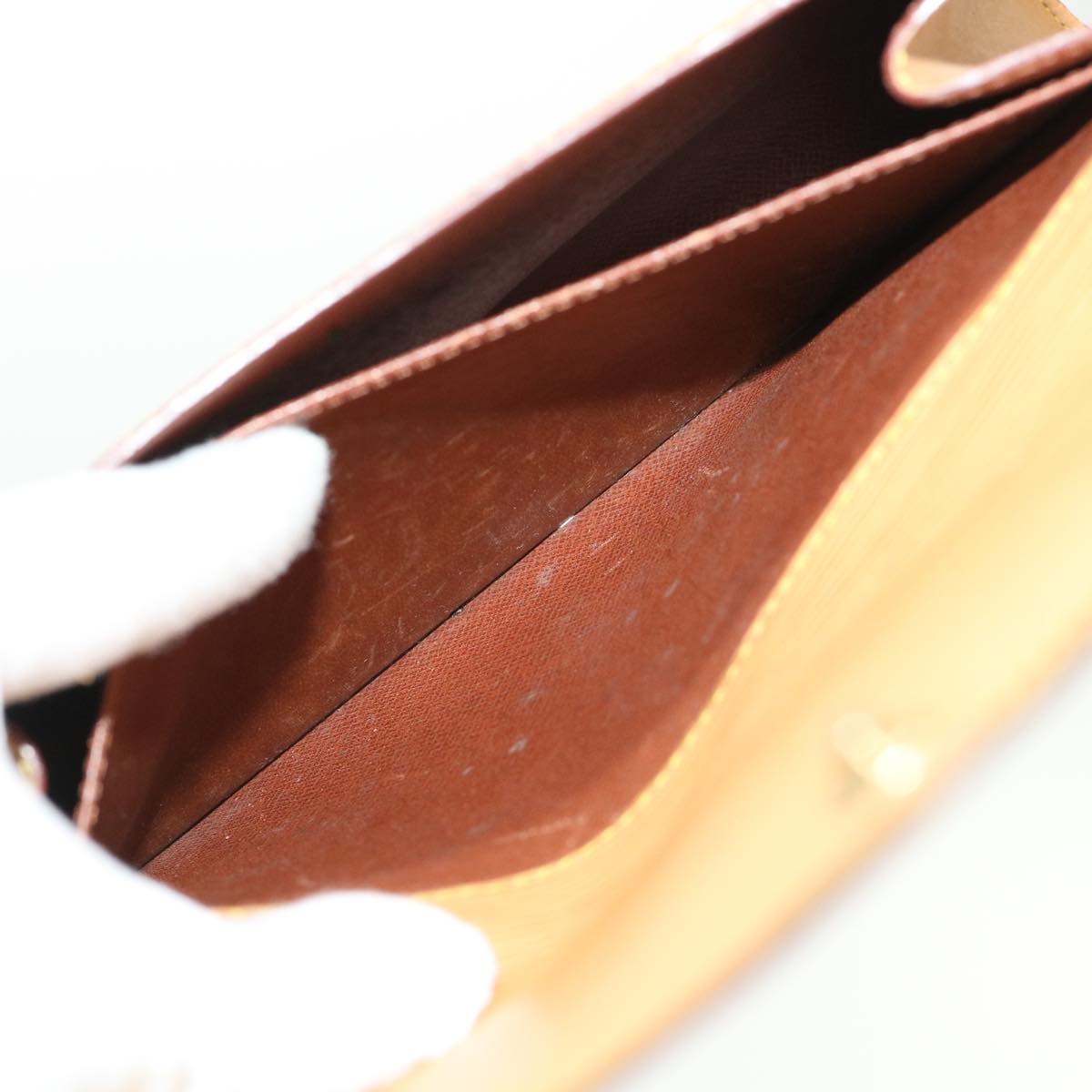 LOUIS VUITTON Epi Art Deco Clutch Bag Zipangu Gold M52639 LV 46251