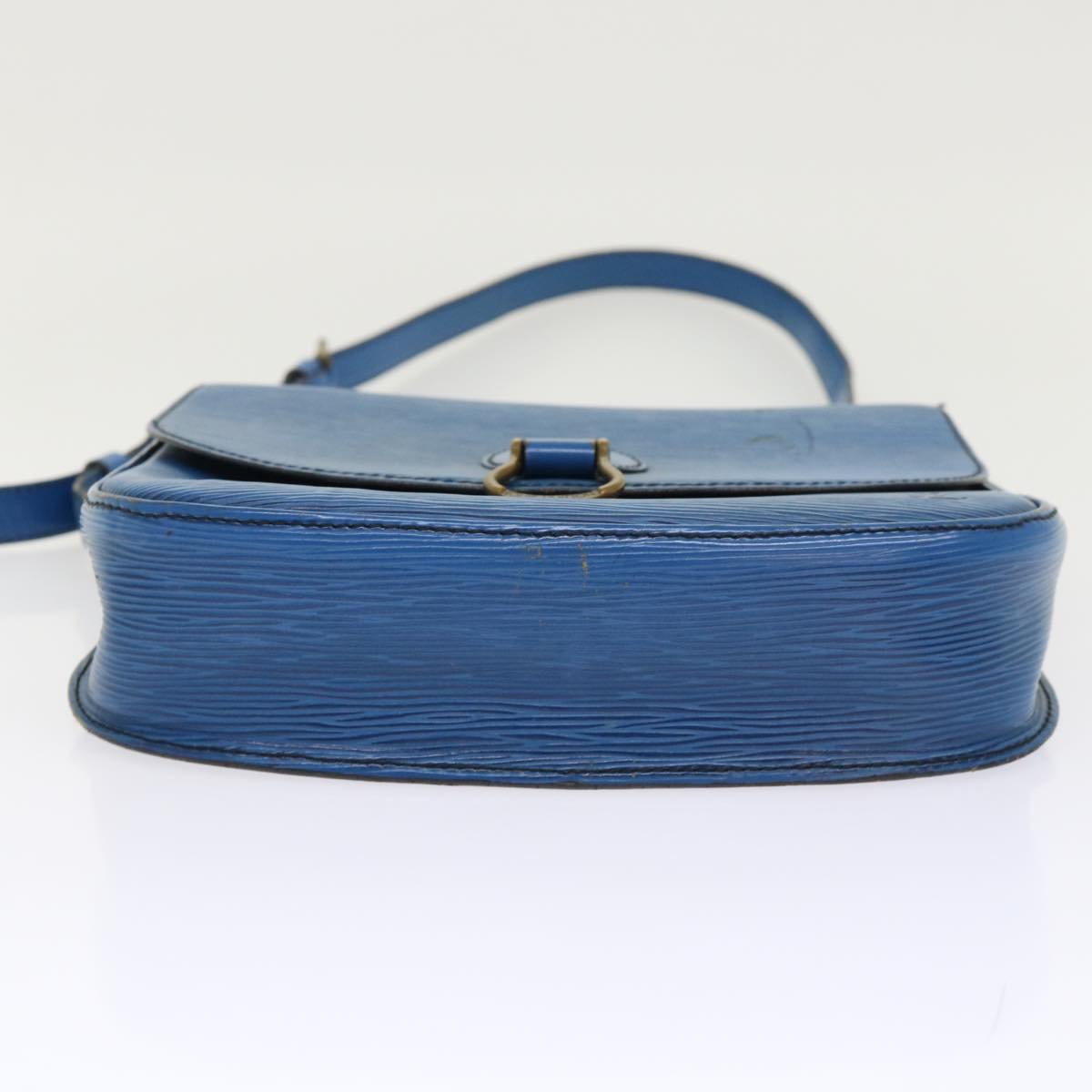 LOUIS VUITTON Epi Saint Cloud GM Shoulder Bag Blue M52195 LV 46253
