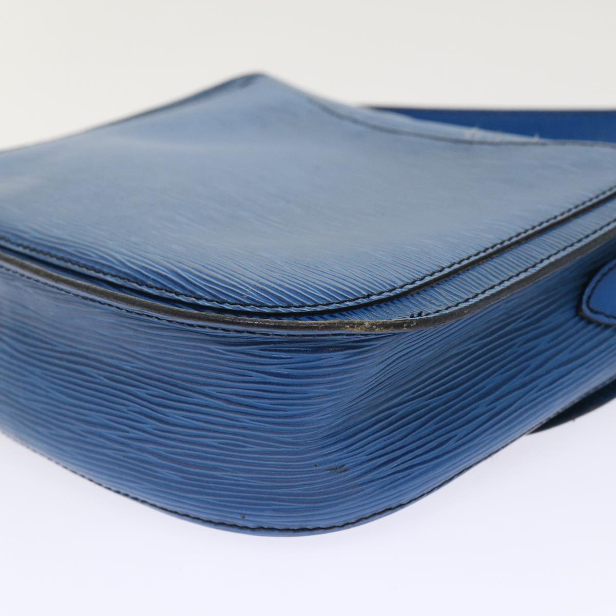 LOUIS VUITTON Epi Saint Cloud GM Shoulder Bag Blue M52195 LV 46253