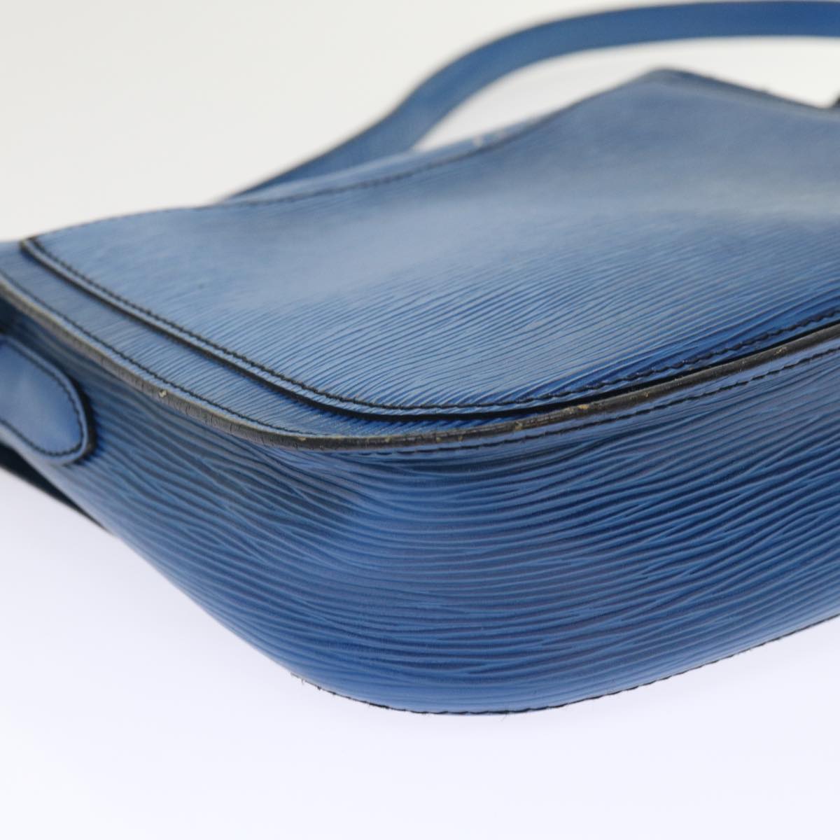 LOUIS VUITTON Epi Saint Cloud GM Shoulder Bag Blue M52195 LV 46253