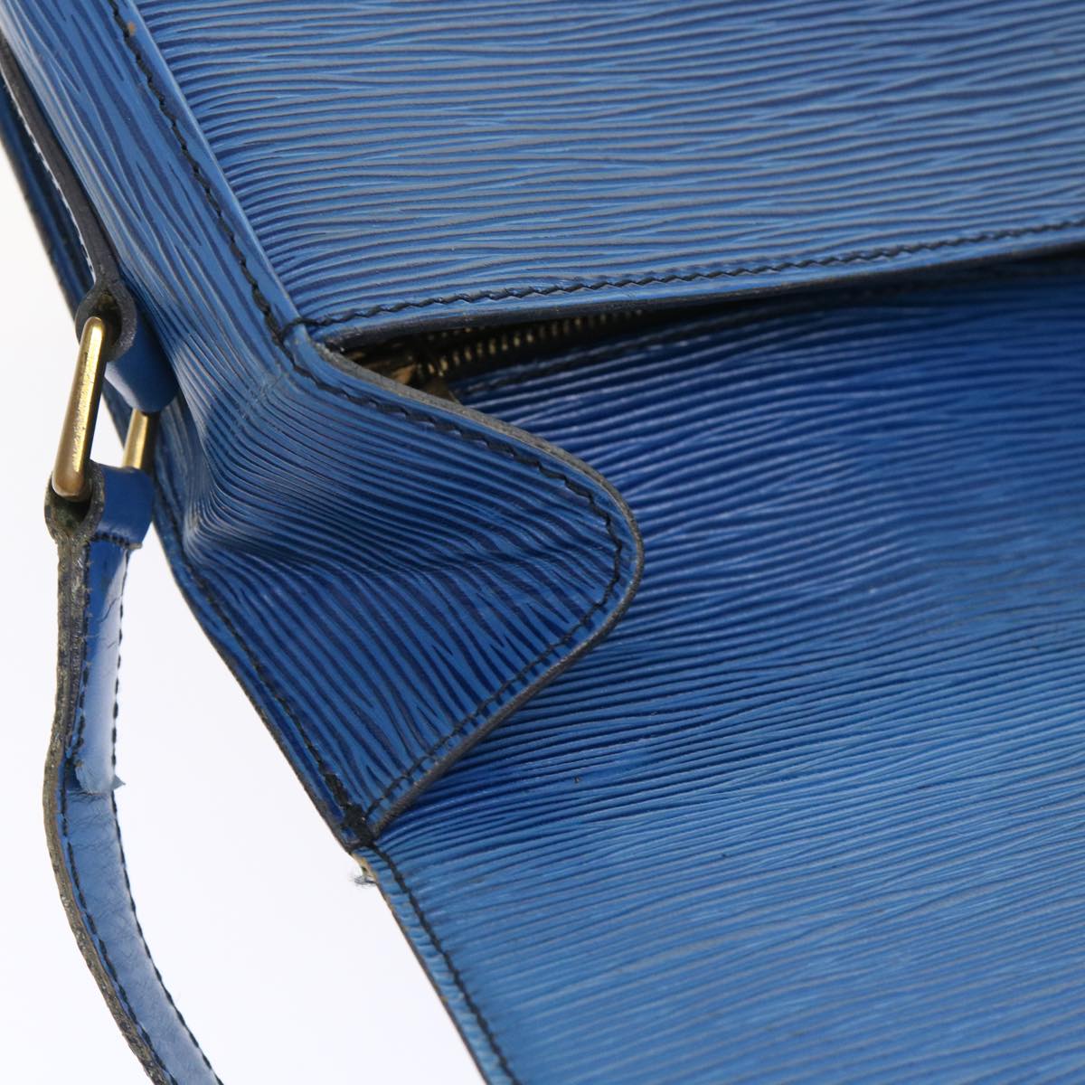 LOUIS VUITTON Epi Saint Cloud GM Shoulder Bag Blue M52195 LV 46253