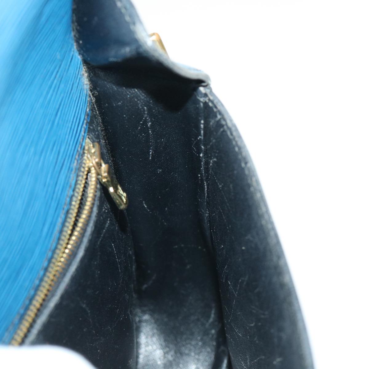 LOUIS VUITTON Epi Saint Cloud GM Shoulder Bag Blue M52195 LV 46253