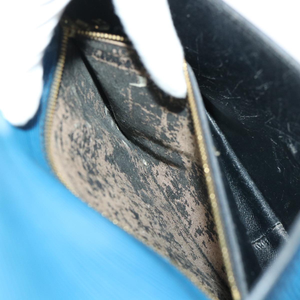 LOUIS VUITTON Epi Saint Cloud GM Shoulder Bag Blue M52195 LV 46253