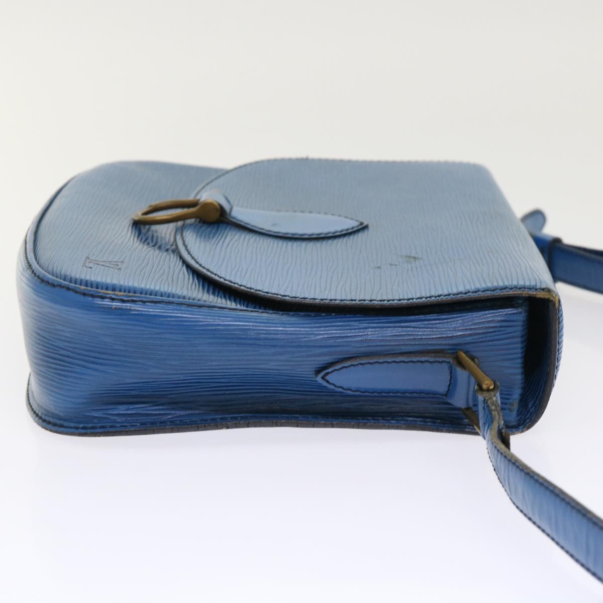 LOUIS VUITTON Epi Saint Cloud GM Shoulder Bag Blue M52195 LV 46253