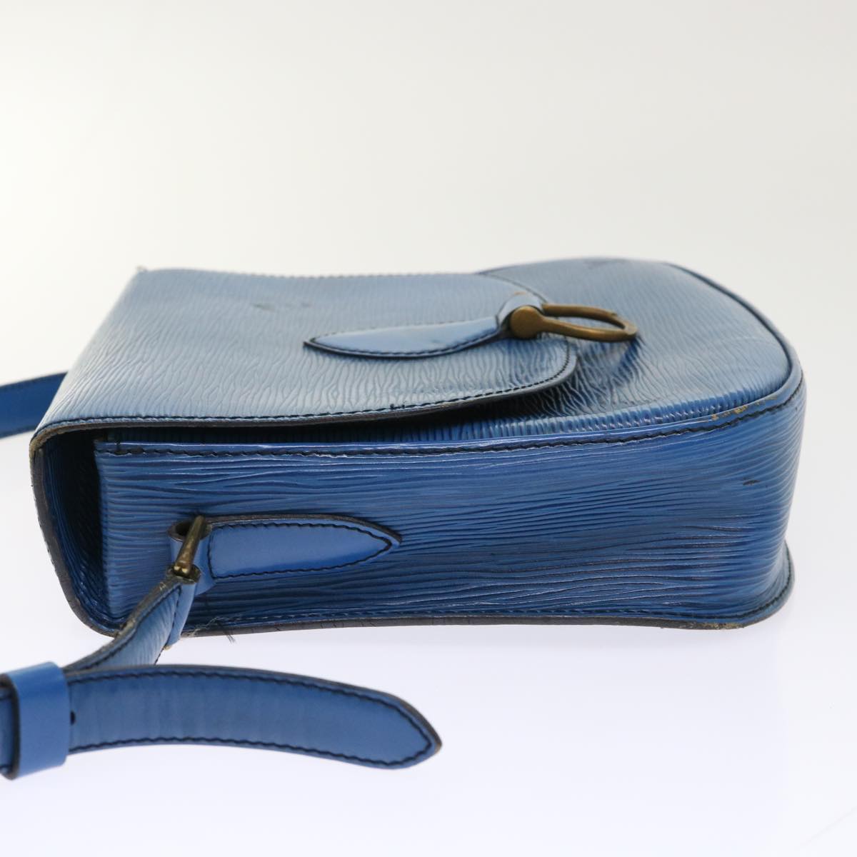 LOUIS VUITTON Epi Saint Cloud GM Shoulder Bag Blue M52195 LV 46253