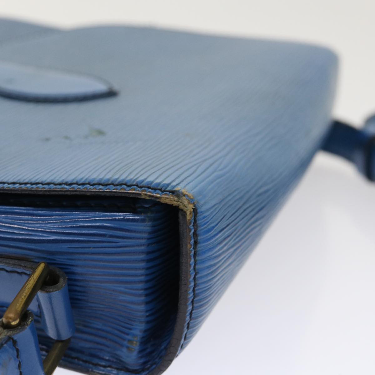 LOUIS VUITTON Epi Saint Cloud GM Shoulder Bag Blue M52195 LV 46253