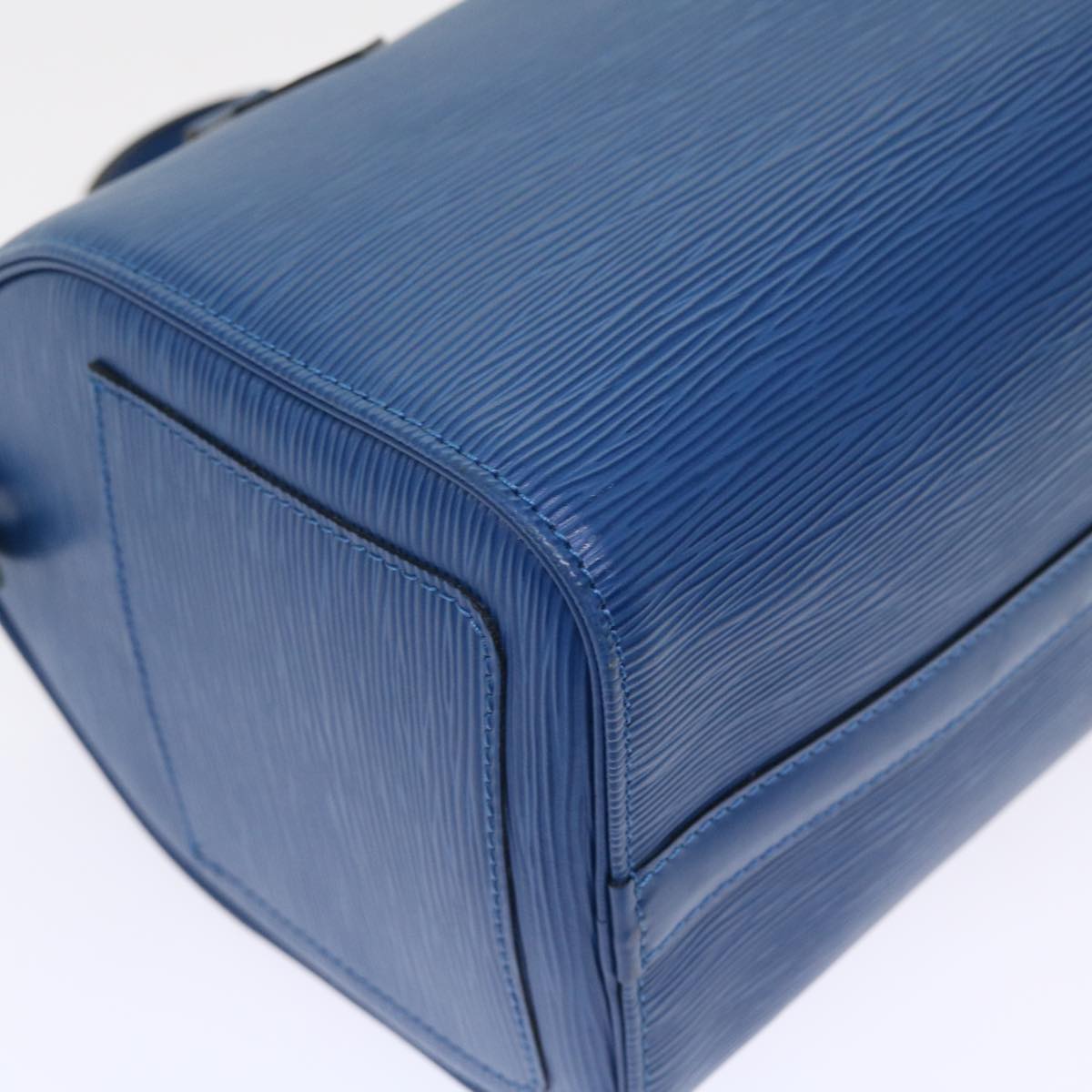 LOUIS VUITTON Epi Speedy 25 Hand Bag Toledo Blue M43015 LV 46261