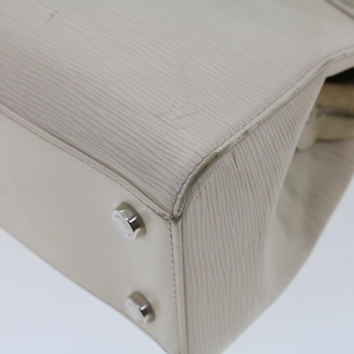 LOUIS VUITTON Epi Blair MM Hand Bag 2way White M40330 LV 46265