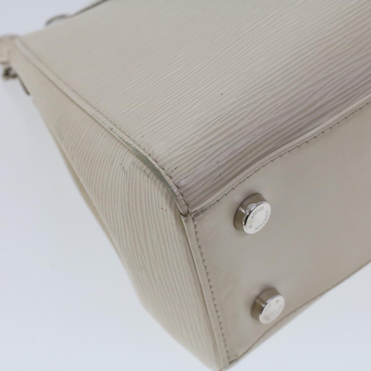 LOUIS VUITTON Epi Blair MM Hand Bag 2way White M40330 LV 46265
