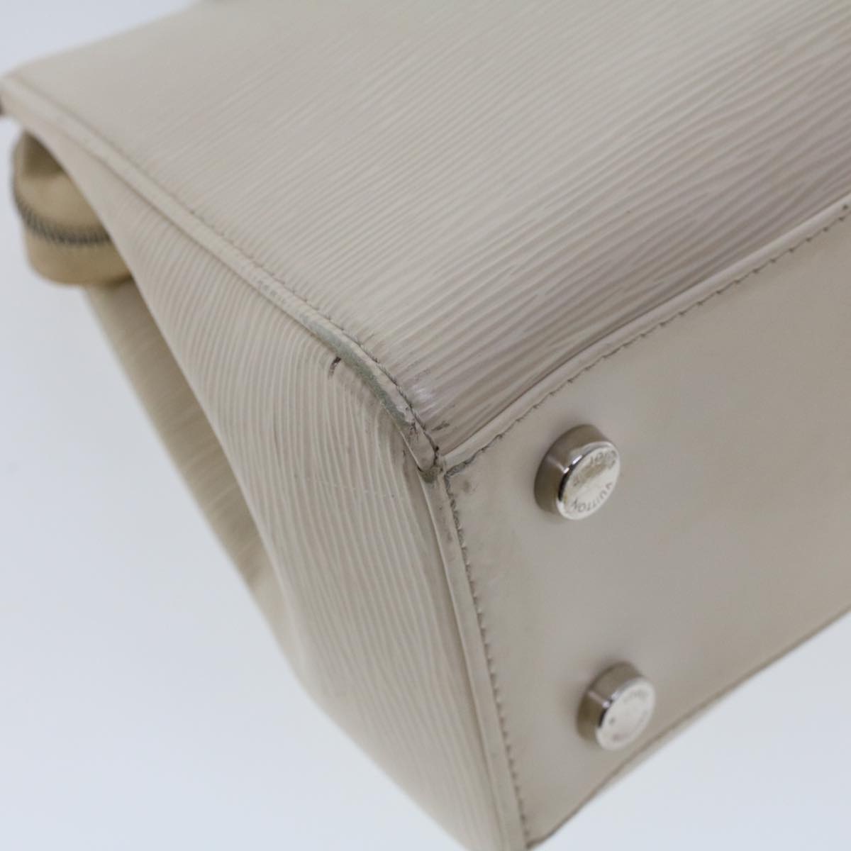 LOUIS VUITTON Epi Blair MM Hand Bag 2way White M40330 LV 46265