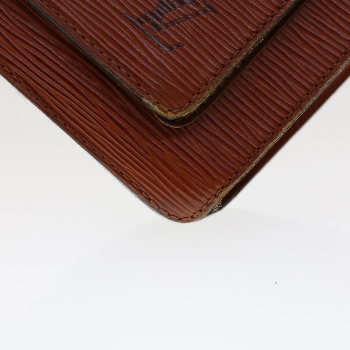 LOUIS VUITTON Epi Monceau Hand Bag Kenya Brown M52123 LV 46266