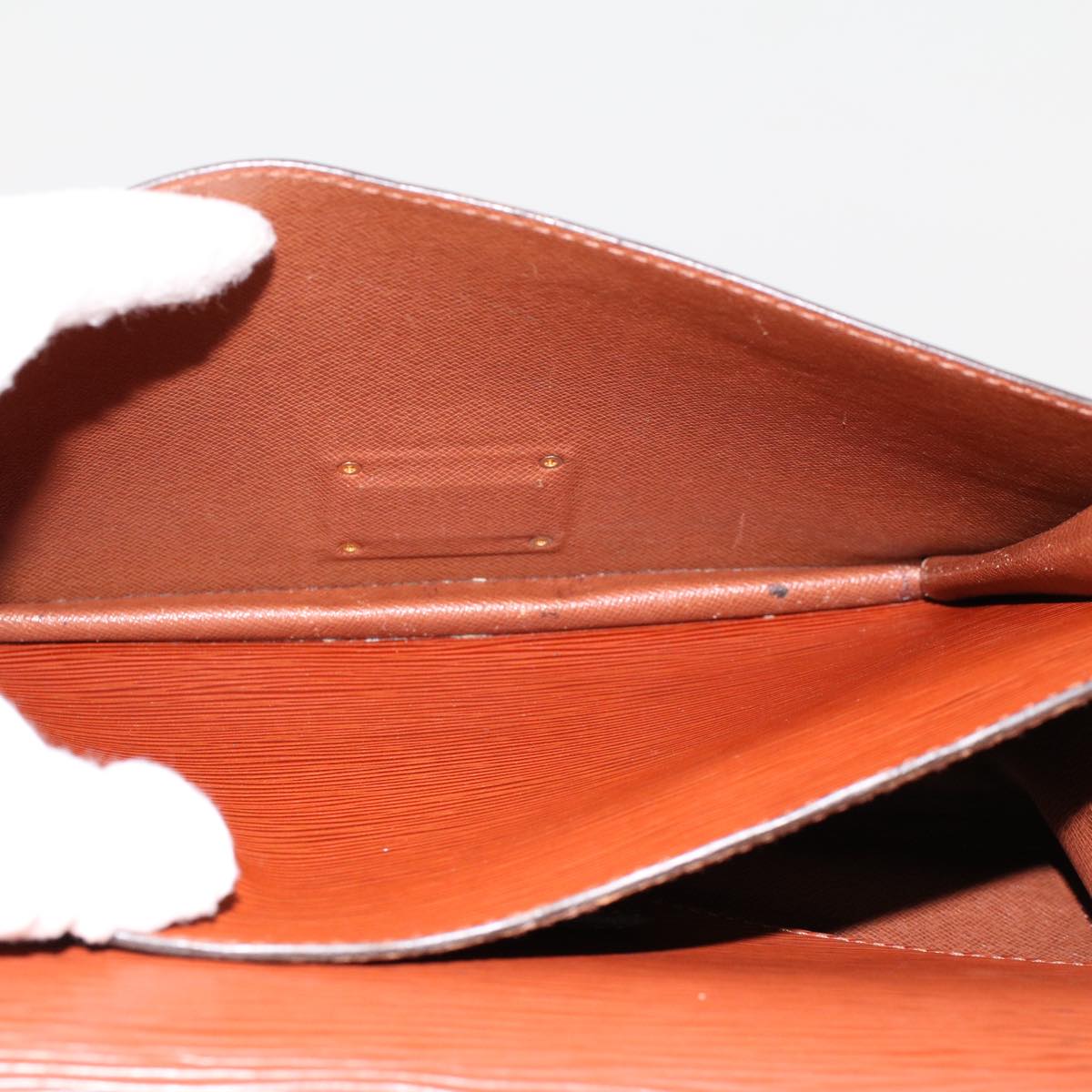 LOUIS VUITTON Epi Monceau Hand Bag Kenya Brown M52123 LV 46266