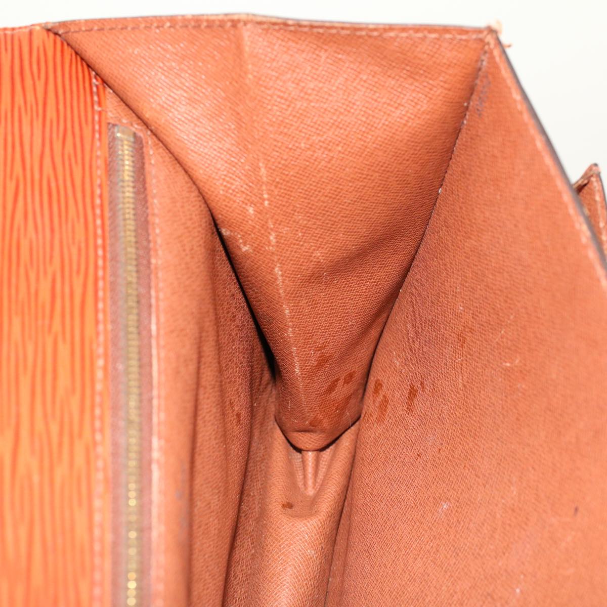 LOUIS VUITTON Epi Monceau Hand Bag Kenya Brown M52123 LV 46266