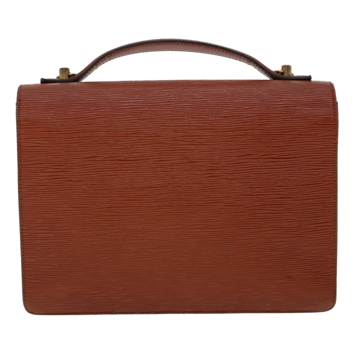 LOUIS VUITTON Epi Monceau Hand Bag Kenya Brown M52123 LV 46266