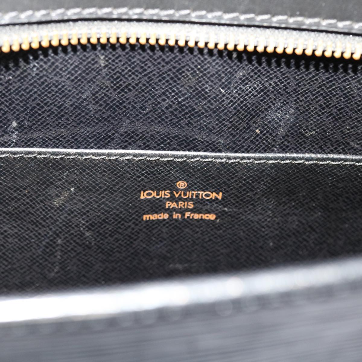 LOUIS VUITTON Epi Pochette Homme Clutch Bag Black M52522 LV 46268