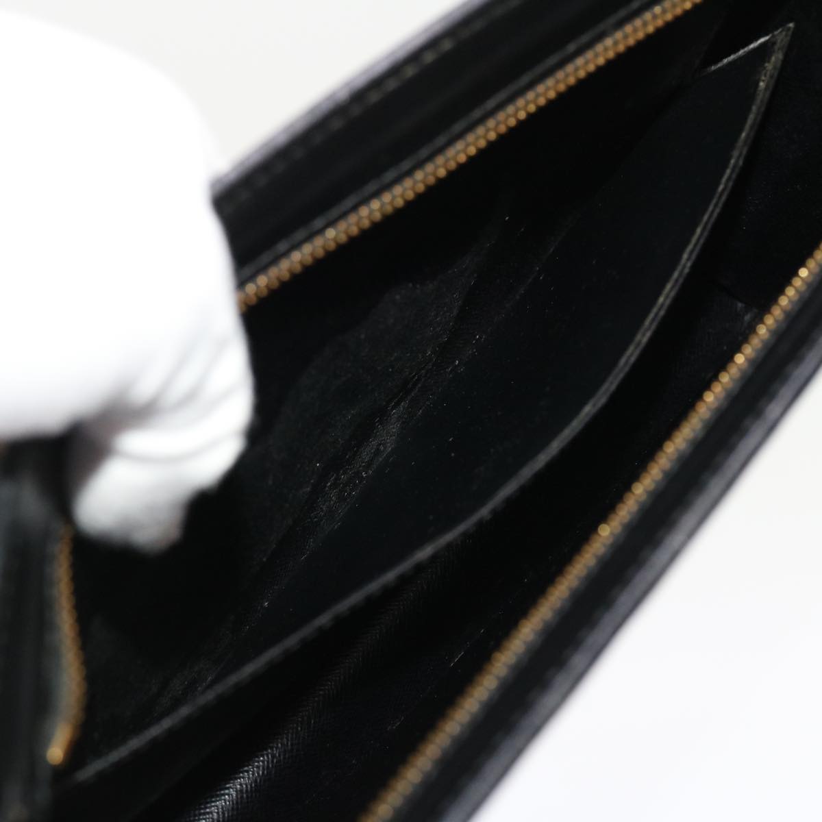 LOUIS VUITTON Epi Pochette Homme Clutch Bag Black M52522 LV 46268