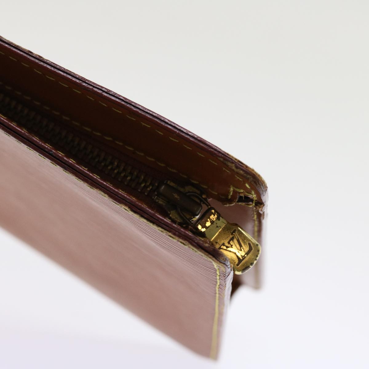 LOUIS VUITTON Epi Pochette Homme Clutch Bag Brown M52528 LV 46269