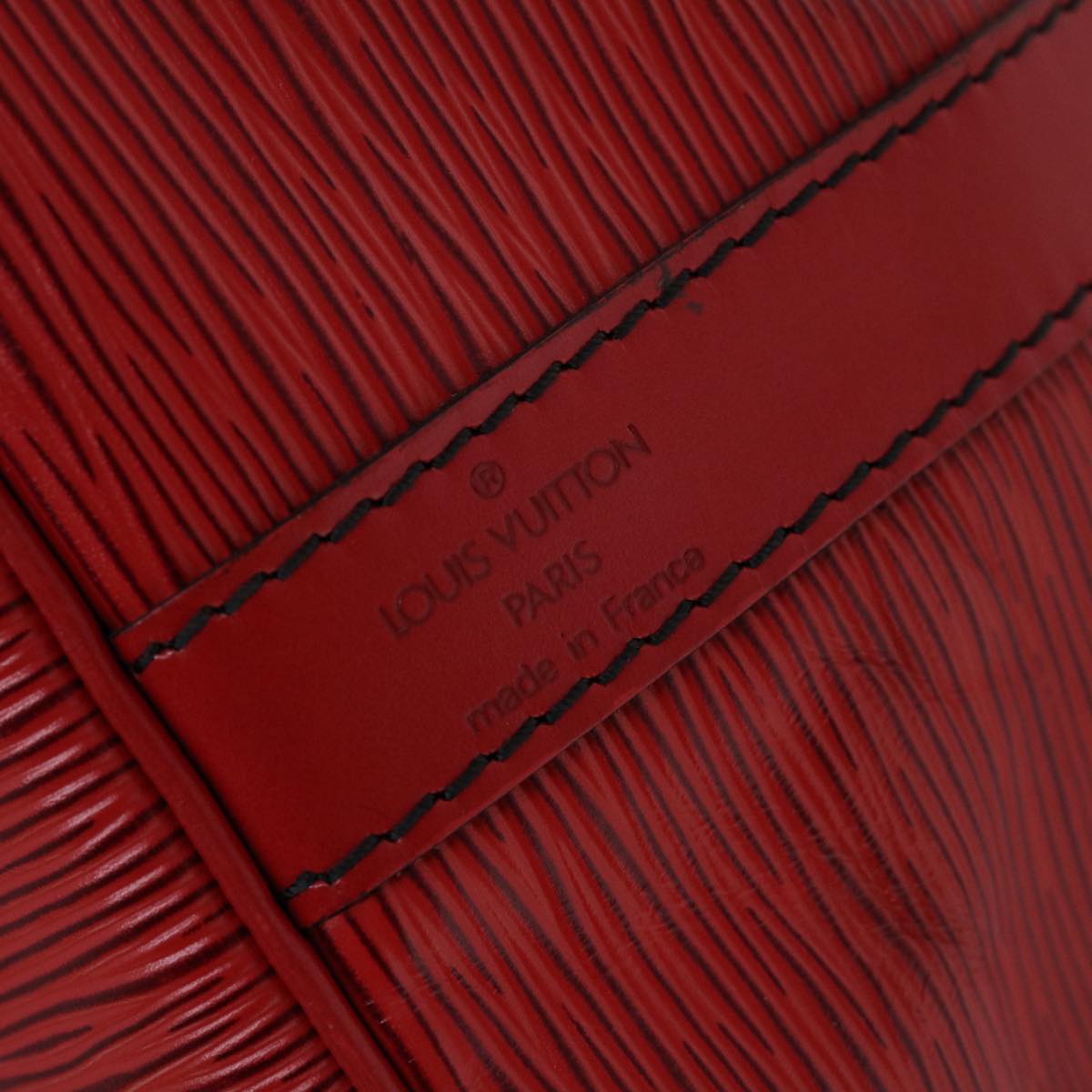 LOUIS VUITTON Epi Petit Noe Shoulder Bag Red M44107 LV 46271