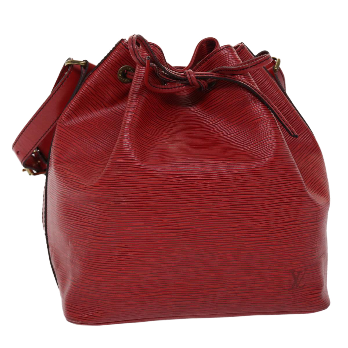 LOUIS VUITTON Epi Petit Noe Shoulder Bag Red M44107 LV 46271