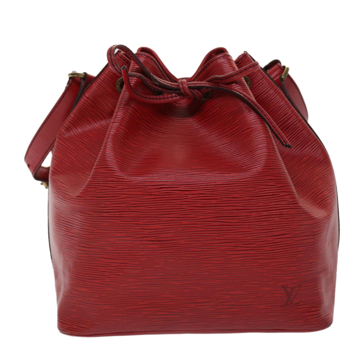 LOUIS VUITTON Epi Petit Noe Shoulder Bag Red M44107 LV 46271