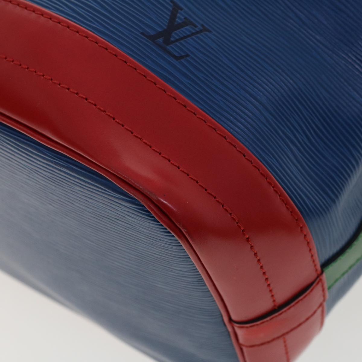 LOUIS VUITTON Epi Tricolor Noe Shoulder Bag Red Blue Green M44084 LV 46274
