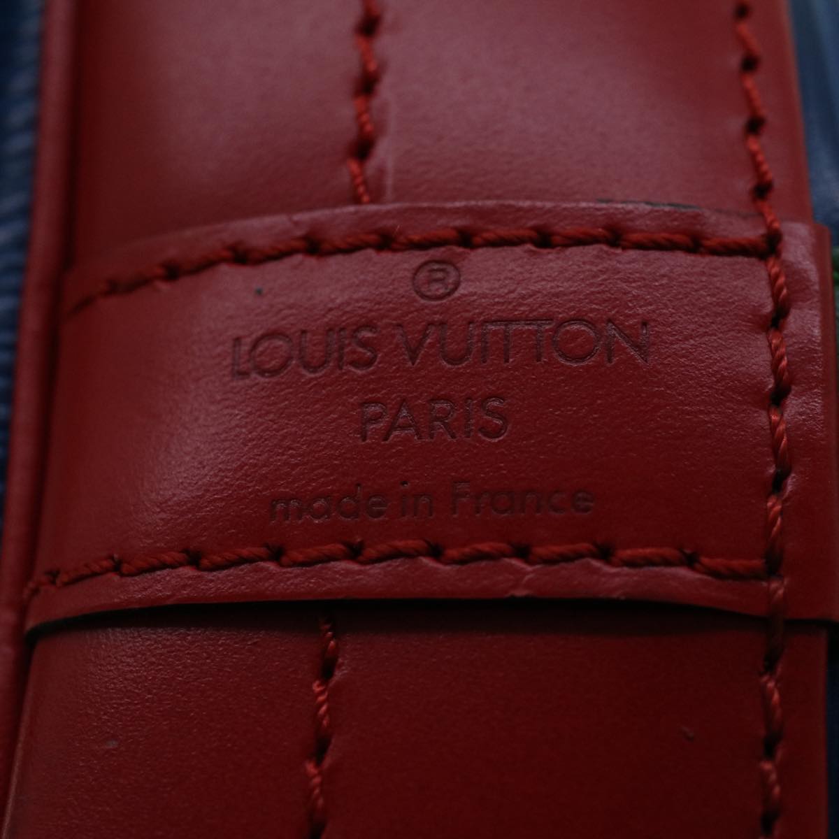 LOUIS VUITTON Epi Tricolor Noe Shoulder Bag Red Blue Green M44084 LV 46274