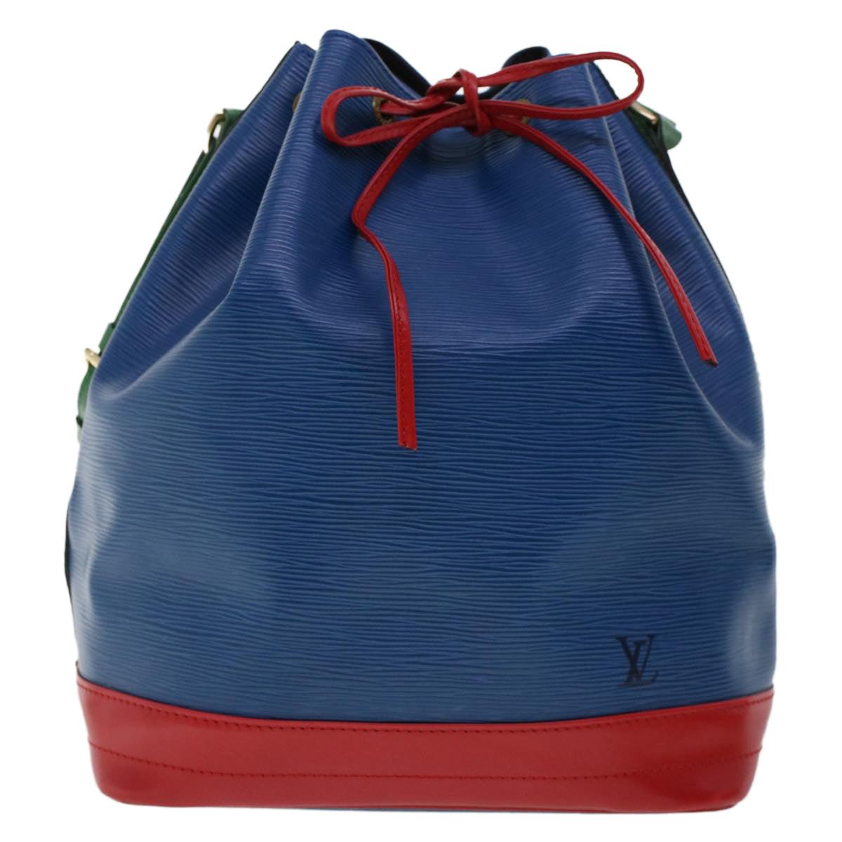 LOUIS VUITTON Epi Tricolor Noe Shoulder Bag Red Blue Green M44084 LV 46274
